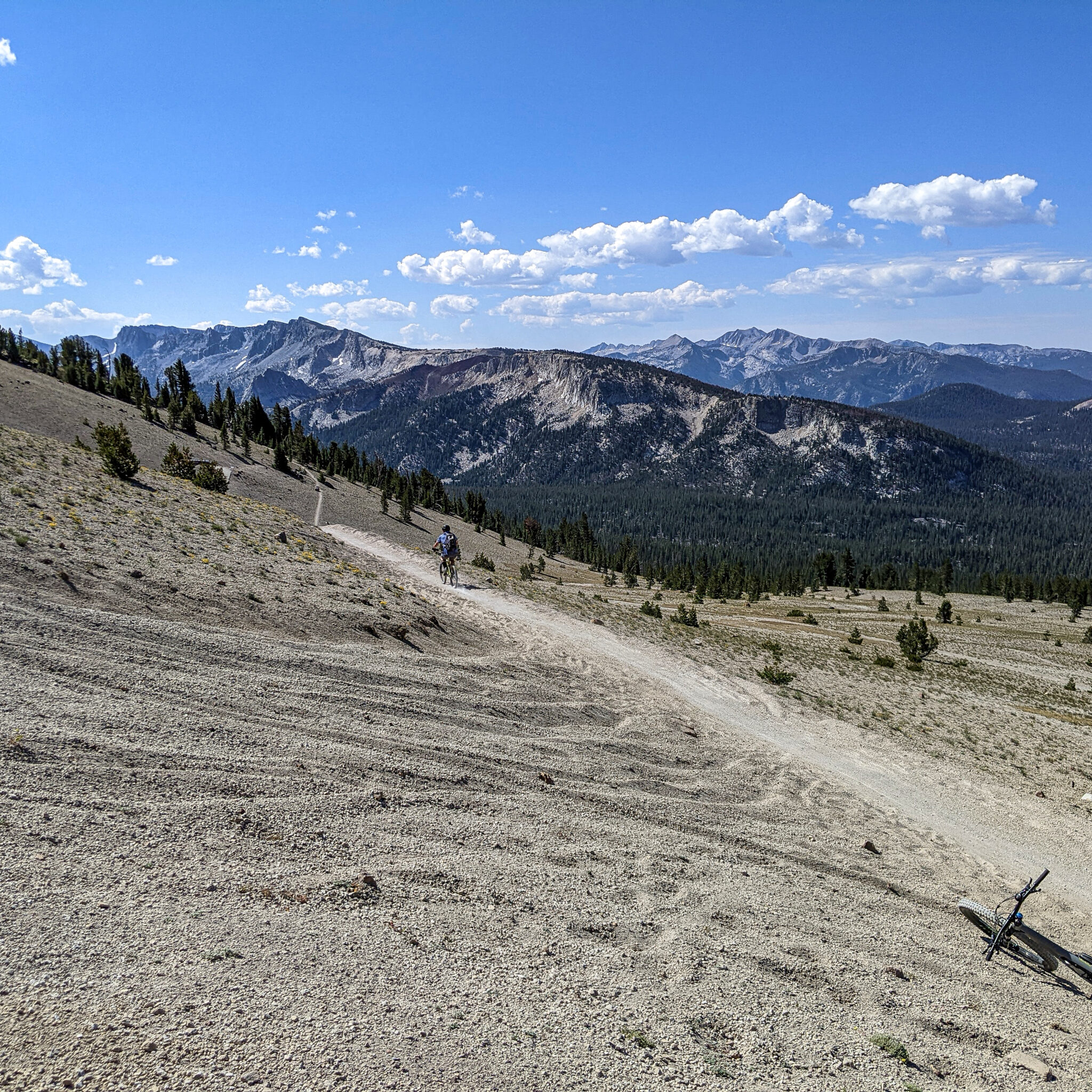 Off the Top View to the Mammoth Crest